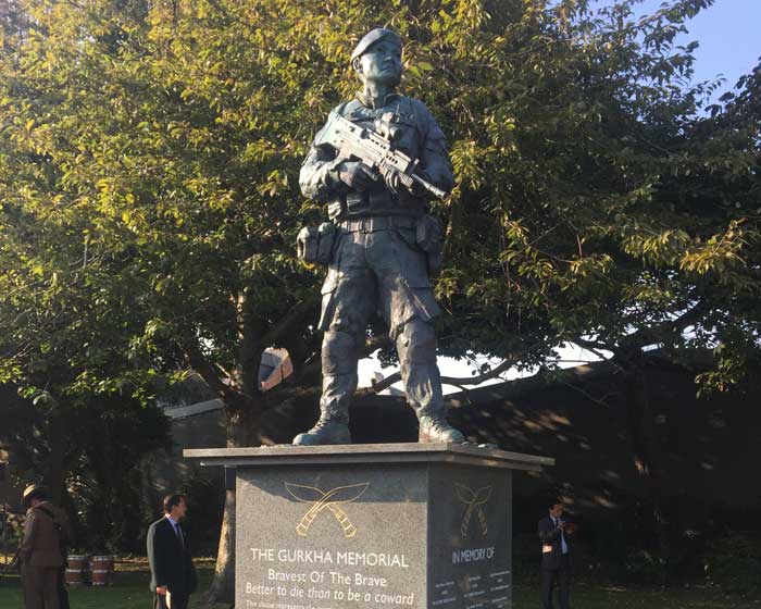 The Gurkha Memorial, Folkestone, December 2015